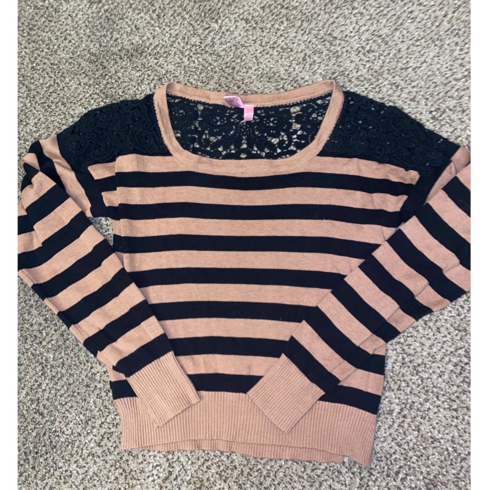 Brown And Black Striped Sweater